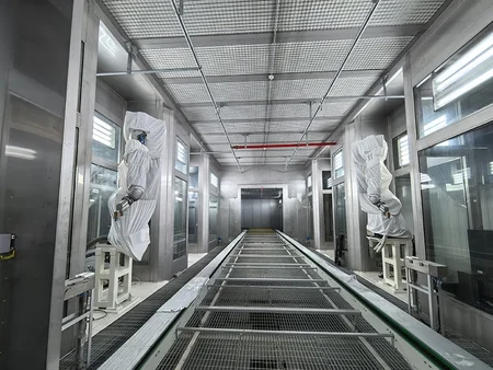 Spray Booth Interior