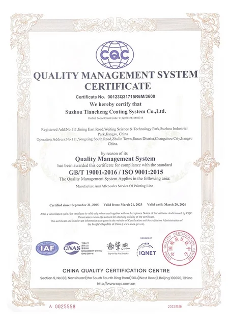 ISO9001:2015 Quality Management System Standard Certification